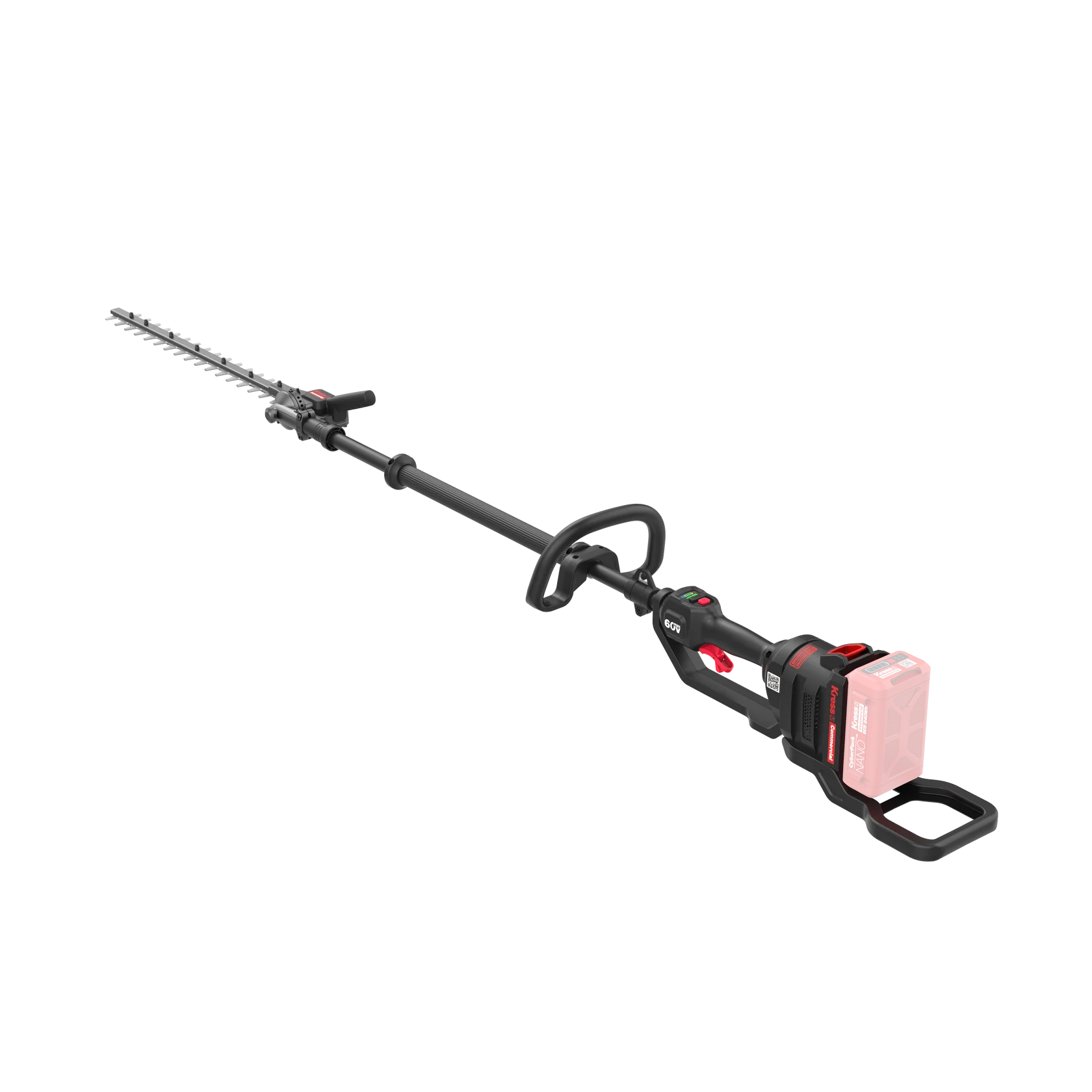 Kress KC240 Commercial 60V 55cm Short Shaft Articulating (145°) Pole Hedge Trimmer - Image 3