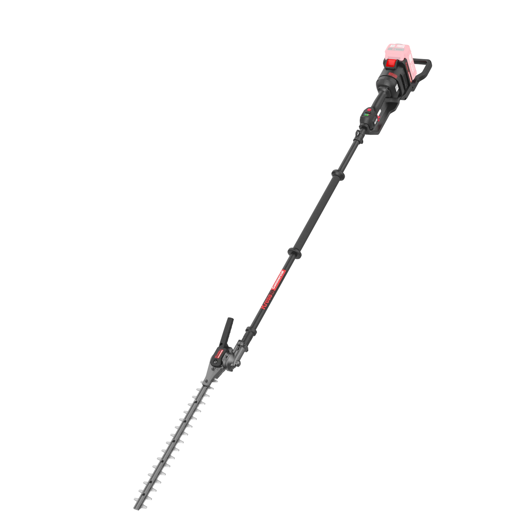 Kress KC270 Commercial Pole Hedge Trimmer - 60V, 55cm/22" Long Shaft Articulating (145°) - Image 2