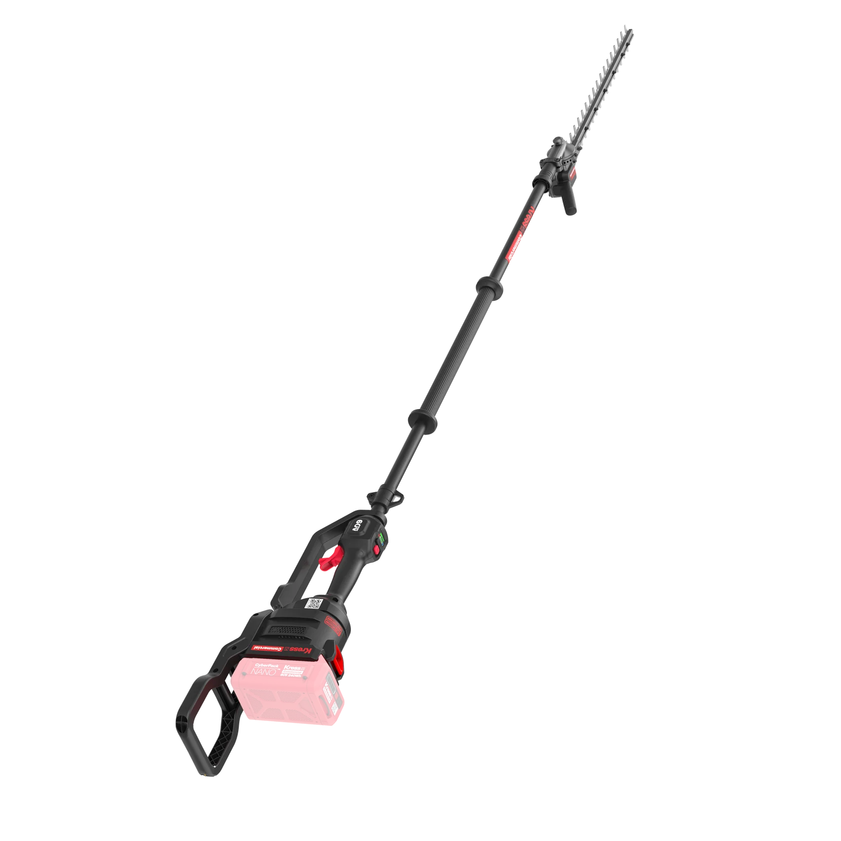 Kress KC270 Commercial Pole Hedge Trimmer - 60V, 55cm/22" Long Shaft Articulating (145°) - Image 3