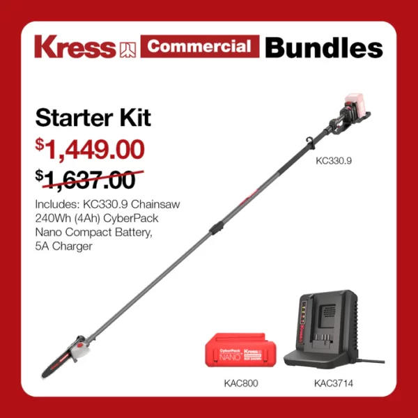 Kress Commercial KC330.9 Pole Saw Starter Kit