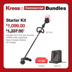 Kress Commercial KC110.9 Grass Trimmer (Front Motor) Starter Kit